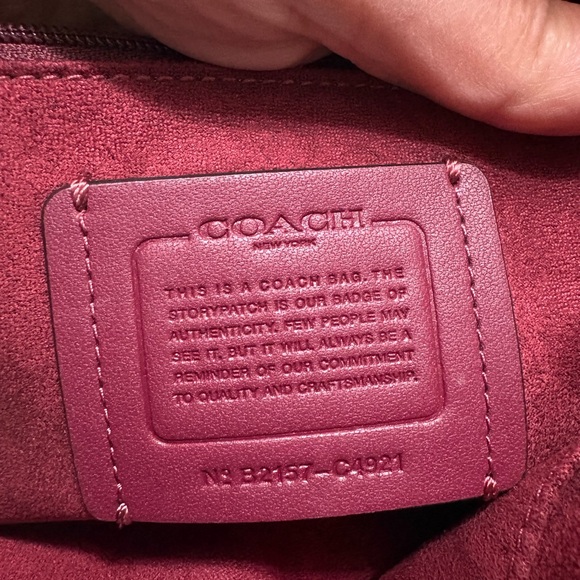 Coach Marlie top handle satchel in denim signature chambray C4921 - Picture 10 of 11